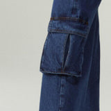 women's casual wide leg jeans with pocket