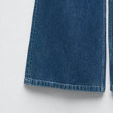 women's high waist  wide leg jeans