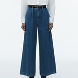 women's high waist  wide leg jeans