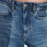 women's casual splicing jeans