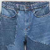 women's casual splicing jeans